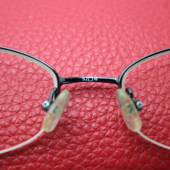 Saks Fifth Avenue S5A 171 Gunmetal P99 Semi Rim Metal Eyeglasses Frame 52-18-135 - Picture 10 of 11